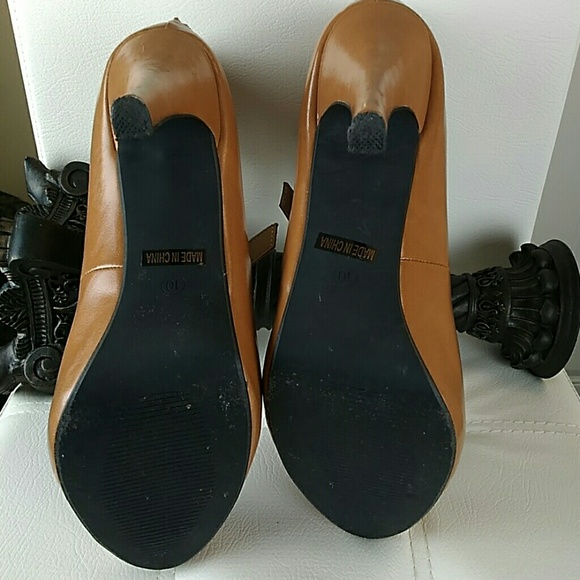 Red circle caramel Talasi shoes - Picture 7 of 8